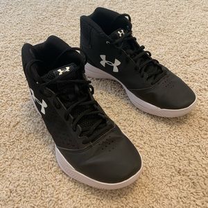 Black/White Under Armour Basketball Shoes
